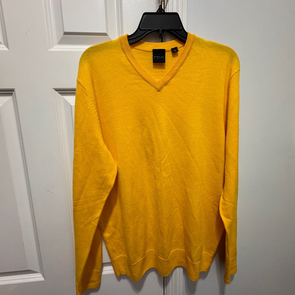 Dunning golf size large merino wool sweater